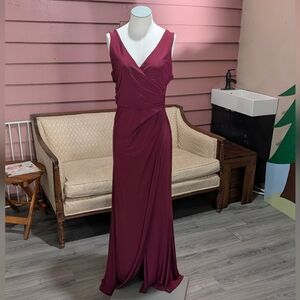 Burgundy Sleeveless Dress